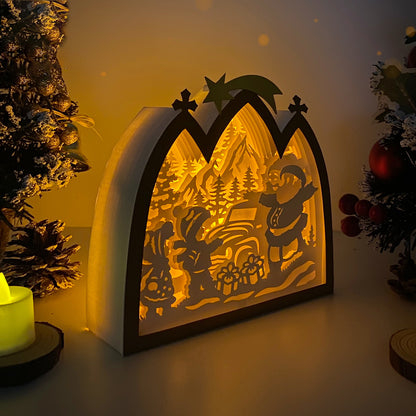 Christmas 1 – 3D Box SVG File for Cricut & Silhouette