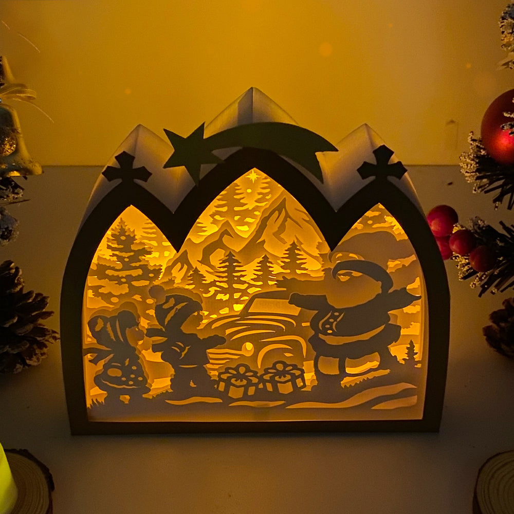 Christmas 1 – 3D Box SVG File for Cricut & Silhouette