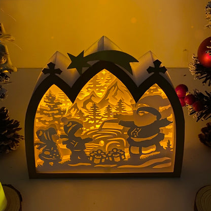 Christmas 1 – 3D Box SVG File for Cricut & Silhouette