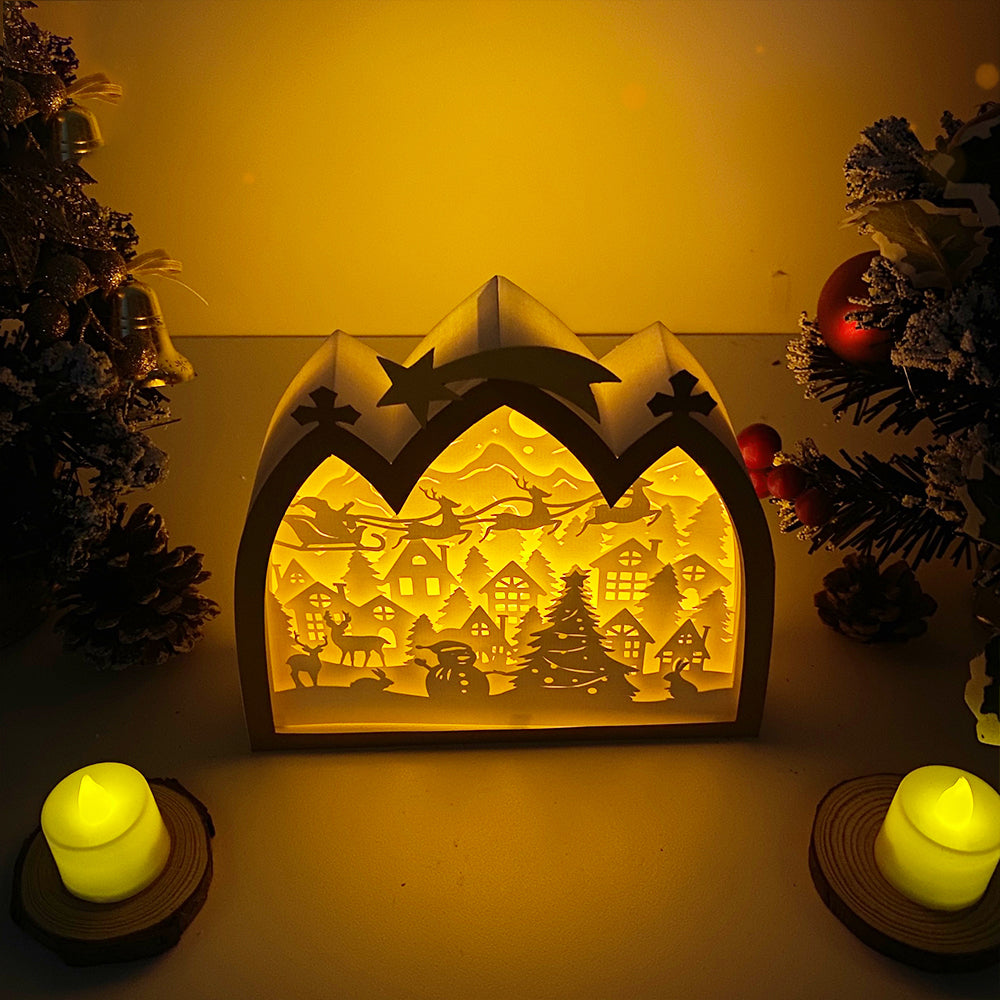 Christmas 2 – 3D Box SVG File for Cricut & Silhouette