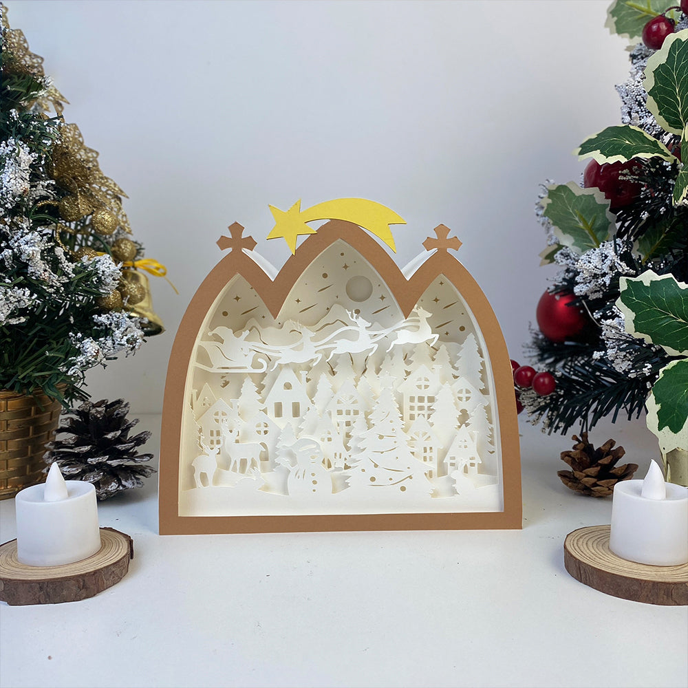 Christmas 2 – 3D Box SVG File for Cricut & Silhouette