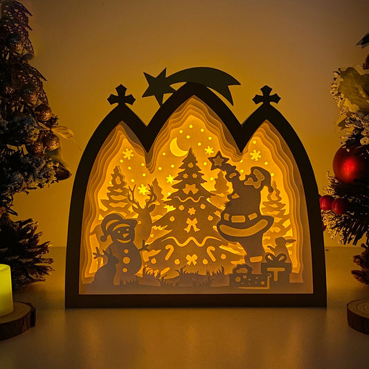 Merry Christmas – 3D Box SVG File for Cricut & Silhouette