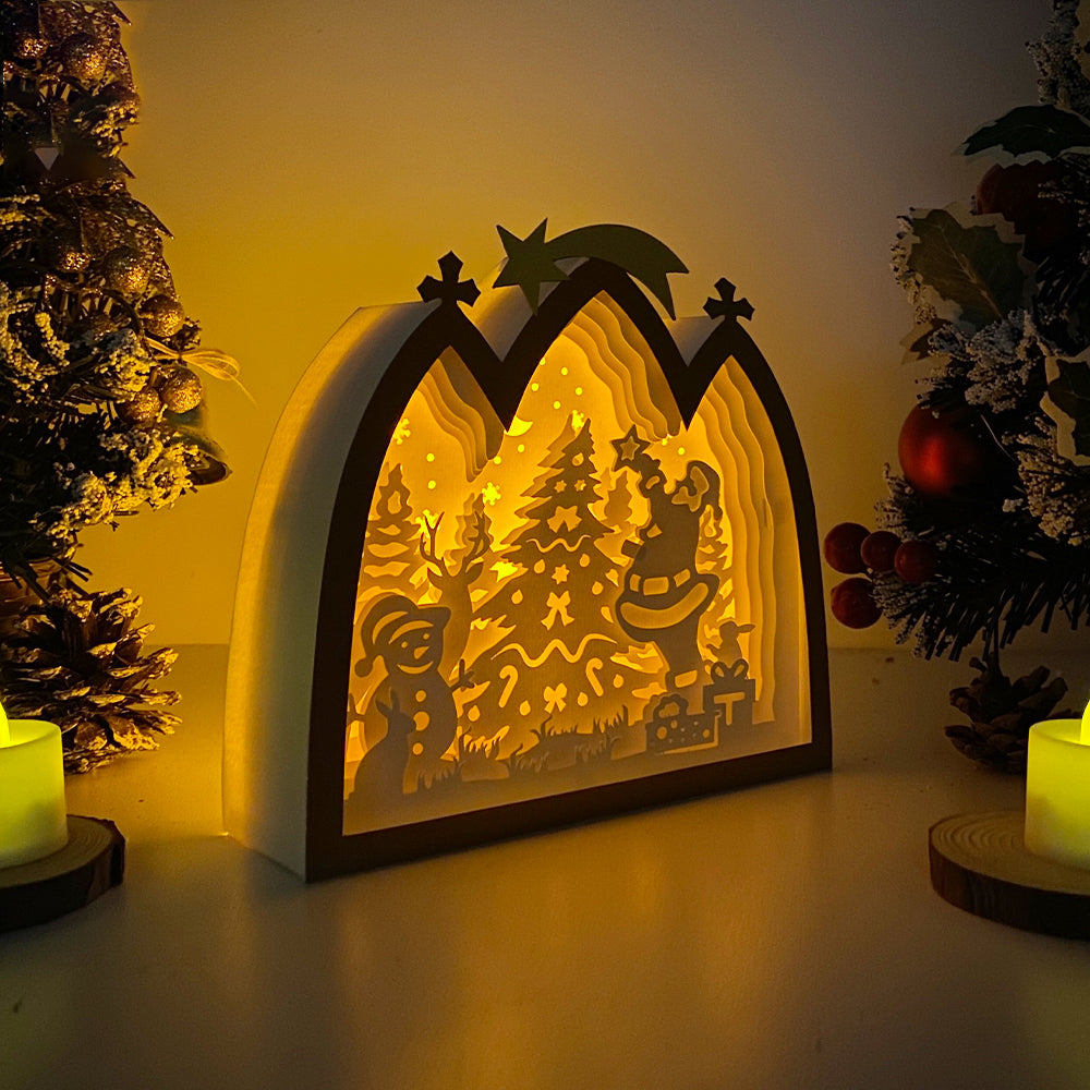 Merry Christmas – 3D Box SVG File for Cricut & Silhouette