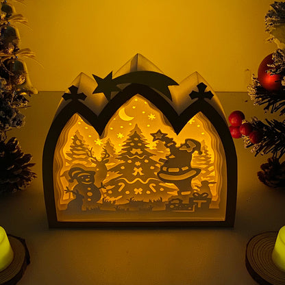 Merry Christmas – 3D Box SVG File for Cricut & Silhouette