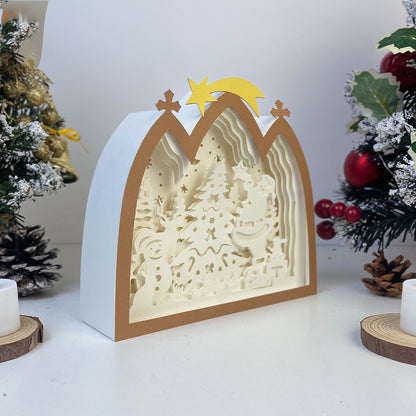Merry Christmas – 3D Box SVG File for Cricut & Silhouette