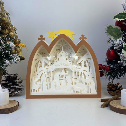 Nativity 1 – 3D Box SVG File for Cricut & Silhouette