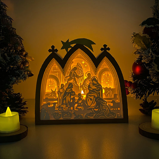 Nativity 3 – 3D Box SVG File for Cricut & Silhouette