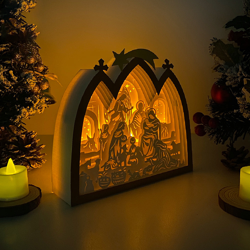 Nativity 3 – 3D Box SVG File for Cricut & Silhouette