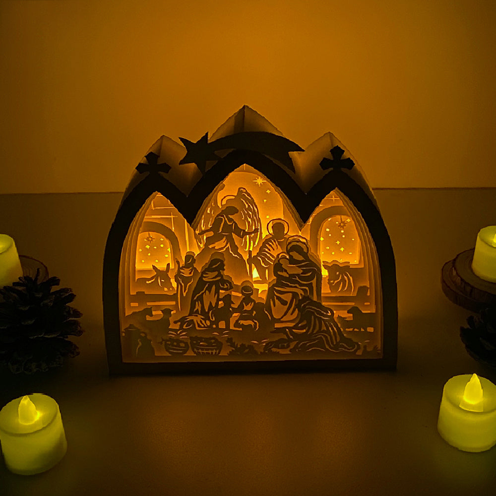 Nativity 3 – 3D Box SVG File for Cricut & Silhouette