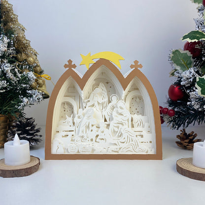 Nativity 3 – 3D Box SVG File for Cricut & Silhouette