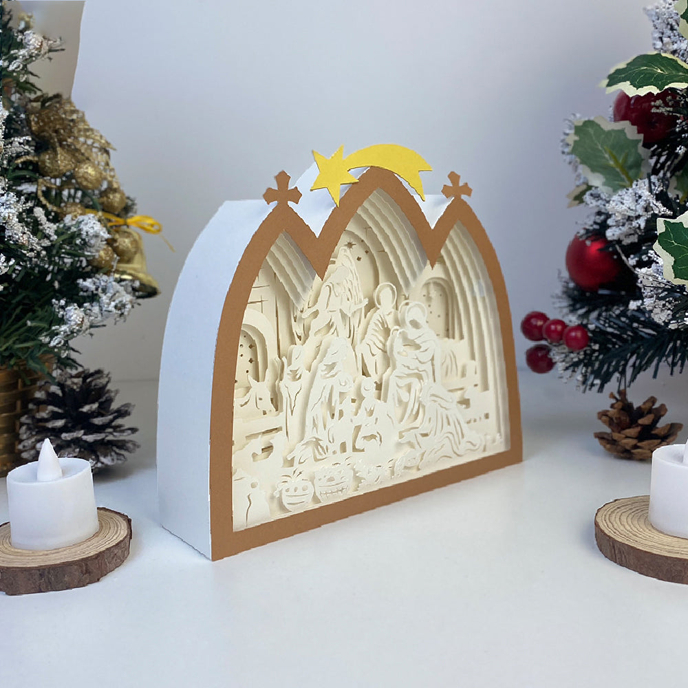 Nativity 3 – 3D Box SVG File for Cricut & Silhouette