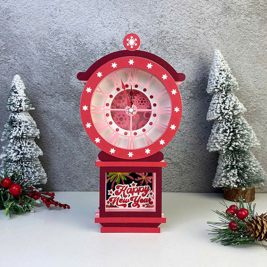 New Year – 3D Paper Pop-up Card File - Cricut File - VEKTOR KRAFT