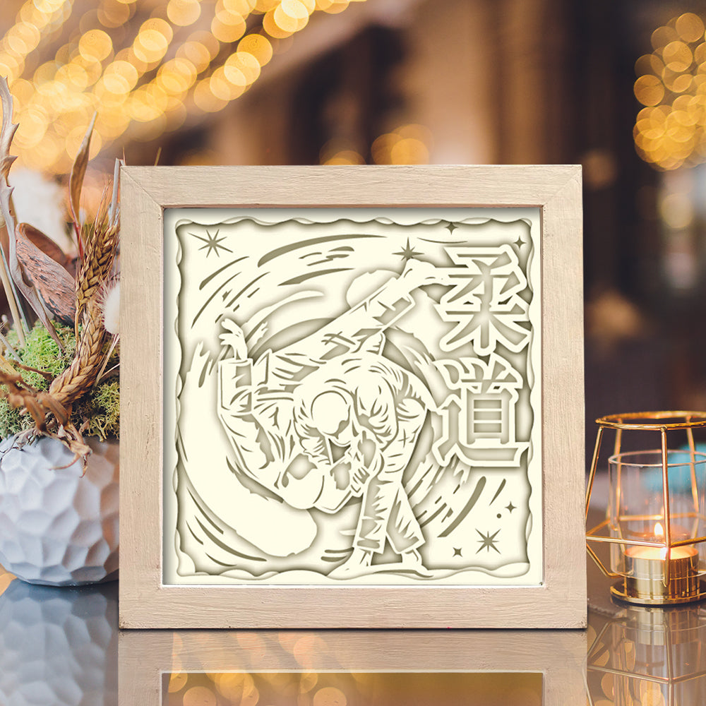 Judo – 3D Paper Cut Shadow Box File - Cricut File - (8x8 inches) - VEKTOR KRAFT