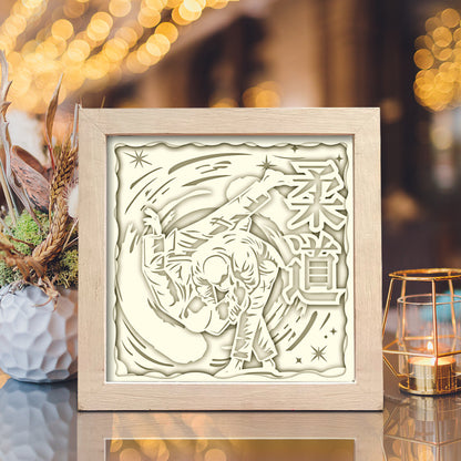 Judo – 3D Paper Cut Shadow Box File - Cricut File - (8x8 inches) - VEKTOR KRAFT