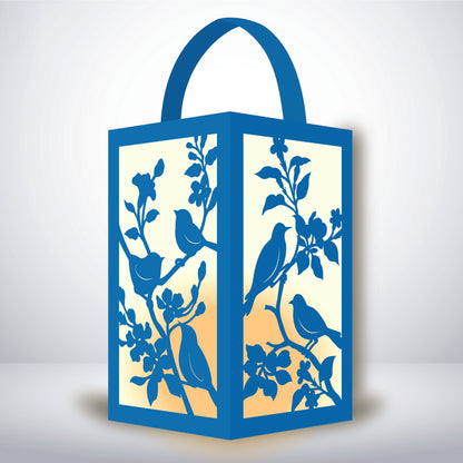 Bird - 3D Paper Lantern File 1  - Cricut File  - VEKTOR KRAFT