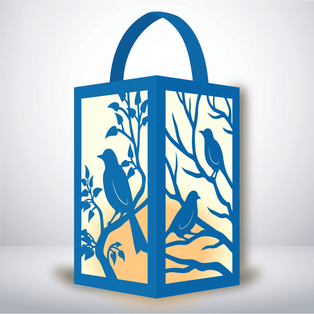Bird - 3D Paper Lantern File 1  - Cricut File  - VEKTOR KRAFT