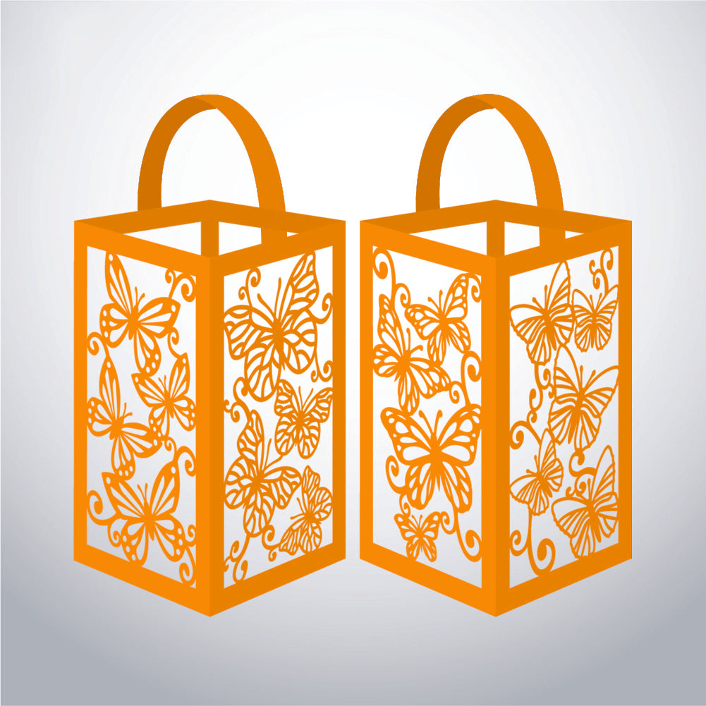 Butterfly - 3D Paper Lantern File 1  - Cricut File  - VEKTOR KRAFT