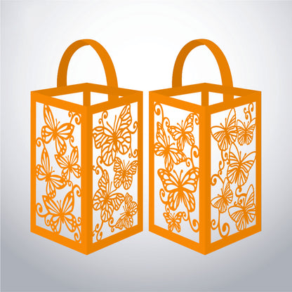 Butterfly - 3D Paper Lantern File 1  - Cricut File  - VEKTOR KRAFT