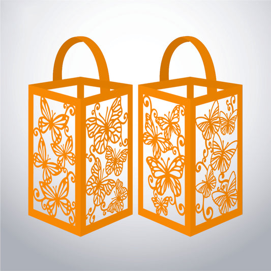Butterfly - 3D Paper Lantern File 1  - Cricut File  - VEKTOR KRAFT
