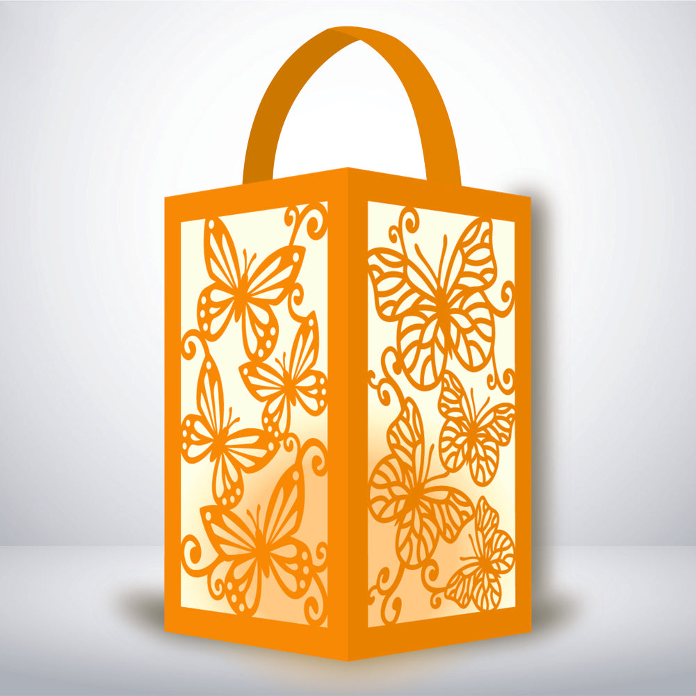 Butterfly - 3D Paper Lantern File 1  - Cricut File  - VEKTOR KRAFT