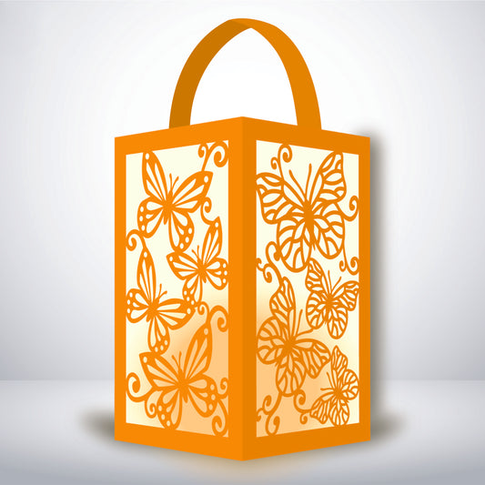 Butterfly - 3D Paper Lantern File 1  - Cricut File  - VEKTOR KRAFT