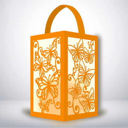 Butterfly - 3D Paper Lantern File 1  - Cricut File  - VEKTOR KRAFT