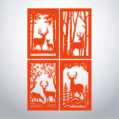 Deer - 3D Paper Lantern File 1  - Cricut File  - VEKTOR KRAFT