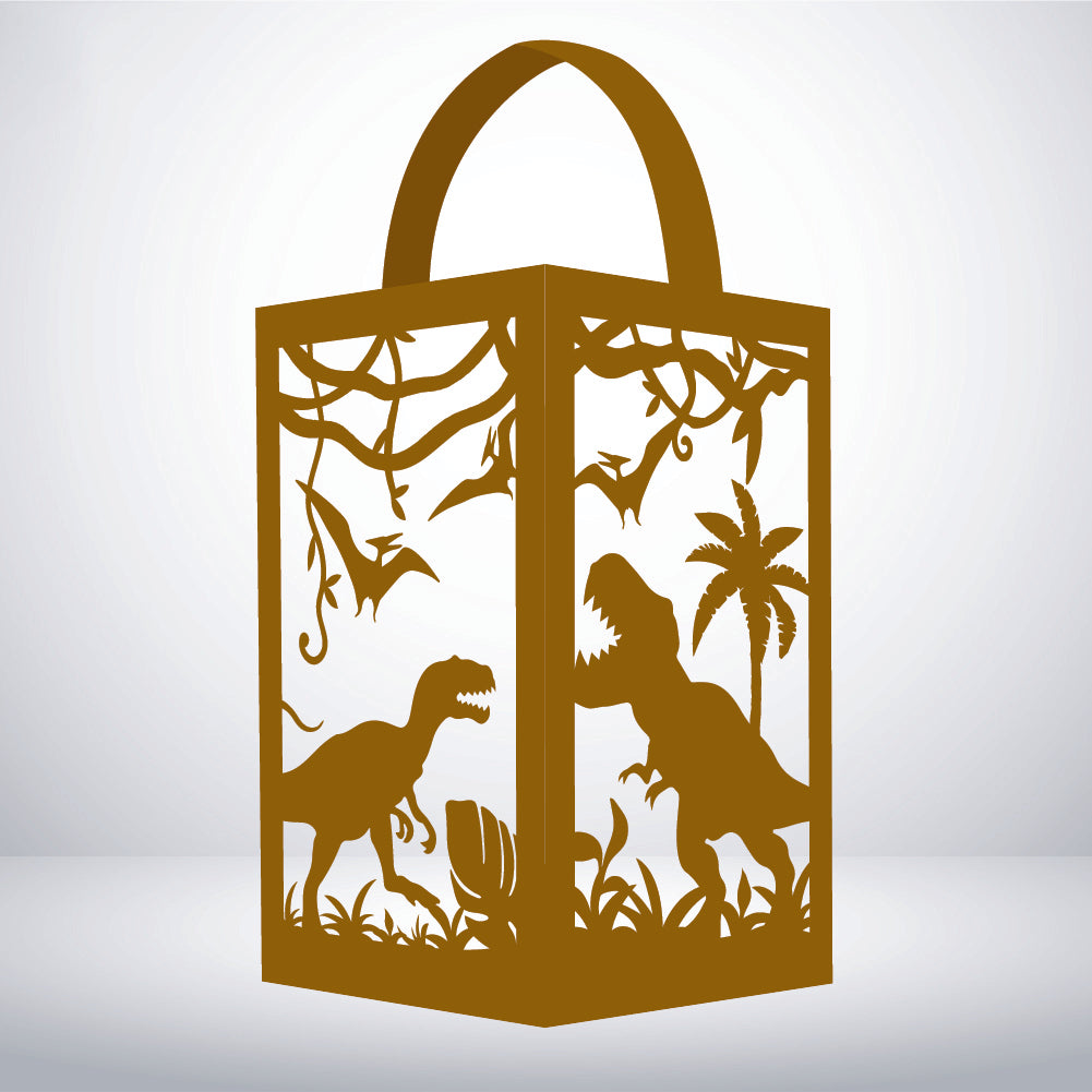 Dinosaurs - 3D Paper Lantern File 1  - Cricut File  - VEKTOR KRAFT