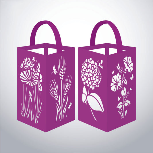 Flowers - 3D Paper Lantern File 1  - Cricut File  - VEKTOR KRAFT