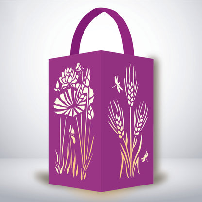 Flowers - 3D Paper Lantern File 1  - Cricut File  - VEKTOR KRAFT