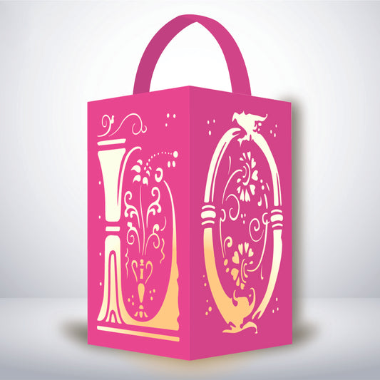 Love 2 - 3D Paper Lantern File 1  - Cricut File  - VEKTOR KRAFT