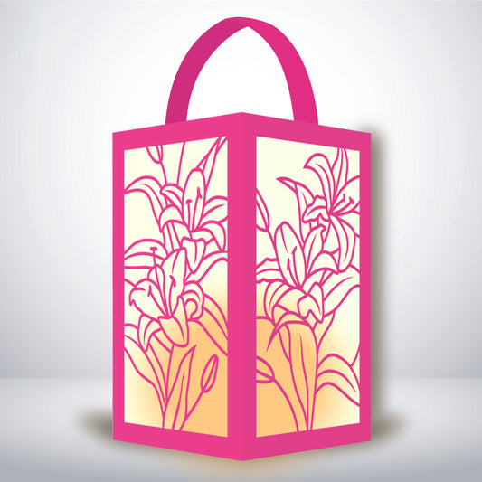 Lily - 3D Paper Lantern File 1  - Cricut File  - VEKTOR KRAFT
