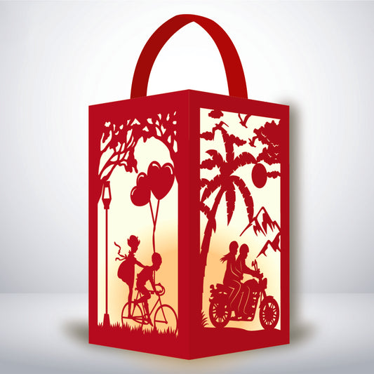 Love 1 - 3D Paper Lantern File 1  - Cricut File  - VEKTOR KRAFT
