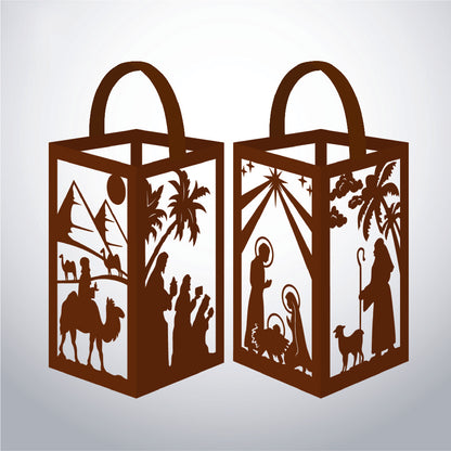 Oh Holy Night - 3D Paper Lantern File 1  - Cricut File  - VEKTOR KRAFT
