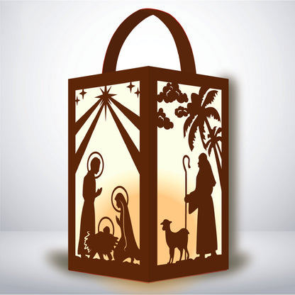 Oh Holy Night - 3D Paper Lantern File 1  - Cricut File  - VEKTOR KRAFT