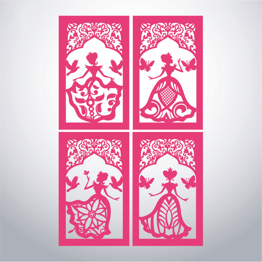 Princess - 3D Paper Lantern File 1  - Cricut File  - VEKTOR KRAFT