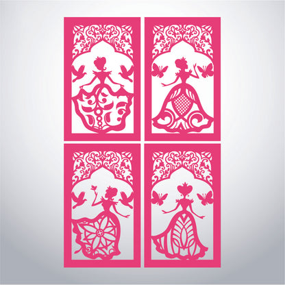 Princess - 3D Paper Lantern File 1  - Cricut File  - VEKTOR KRAFT