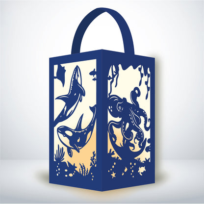 Seabed - 3D Paper Lantern File 1  - Cricut File  - VEKTOR KRAFT