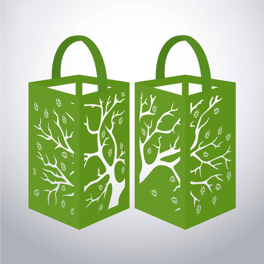 Tree - 3D Paper Lantern File 1  - Cricut File  - VEKTOR KRAFT