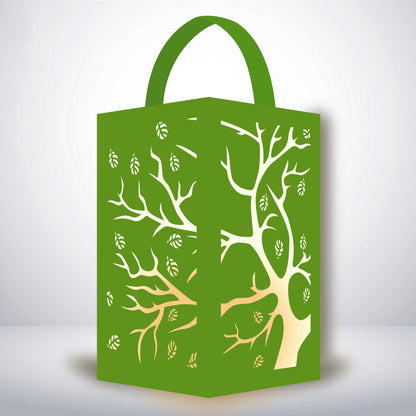Tree - 3D Paper Lantern File 1  - Cricut File  - VEKTOR KRAFT