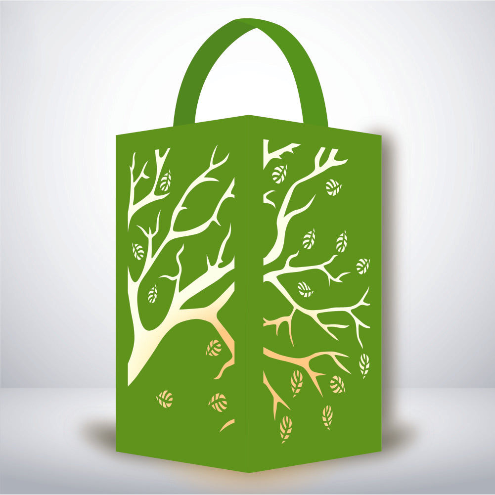 Tree - 3D Paper Lantern File 1  - Cricut File  - VEKTOR KRAFT
