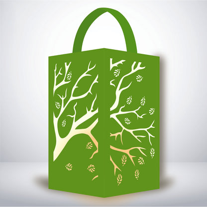 Tree - 3D Paper Lantern File 1  - Cricut File  - VEKTOR KRAFT