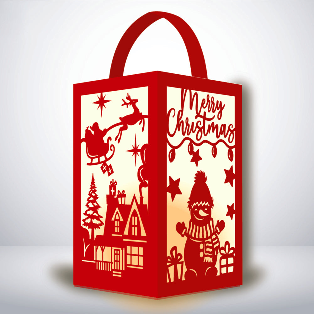 Xmas 1 - 3D Paper Lantern File 1  - Cricut File  - VEKTOR KRAFT