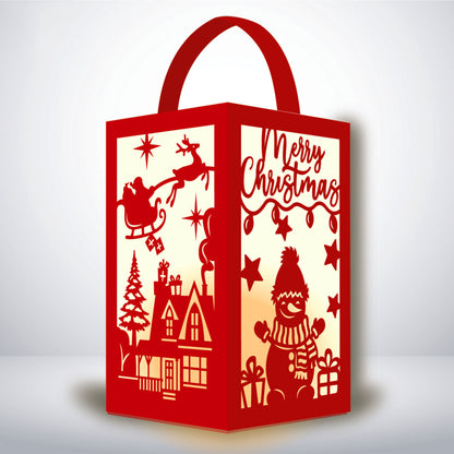 Xmas 1 - 3D Paper Lantern File 1  - Cricut File  - VEKTOR KRAFT
