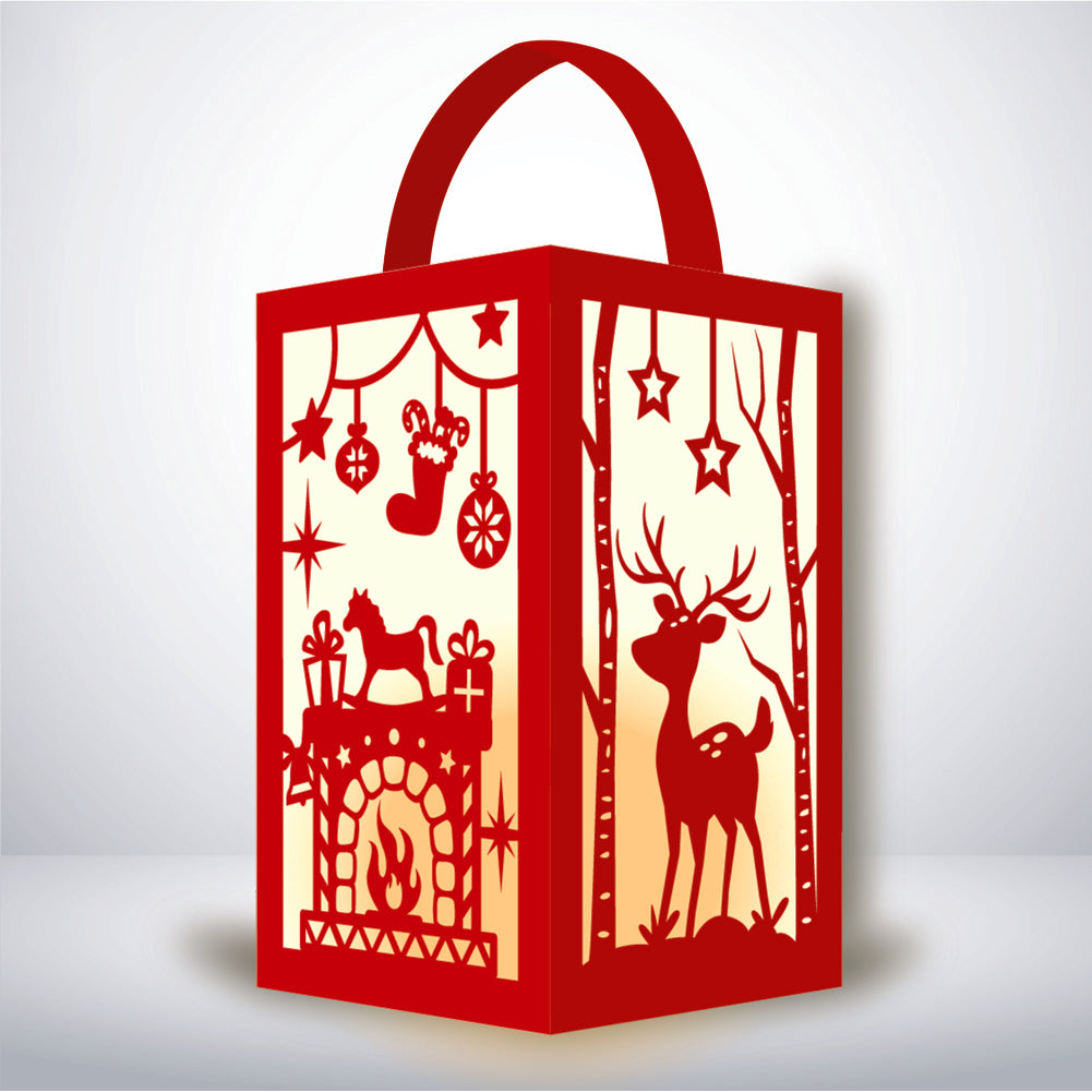 Xmas 1 - 3D Paper Lantern File 1  - Cricut File  - VEKTOR KRAFT
