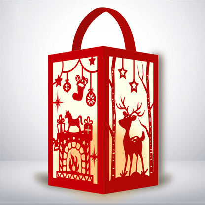 Xmas 1 - 3D Paper Lantern File 1  - Cricut File  - VEKTOR KRAFT