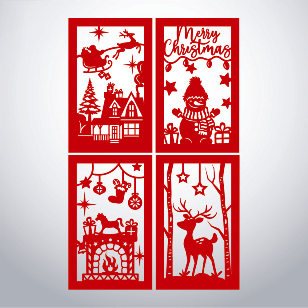 Xmas 1 - 3D Paper Lantern File 1  - Cricut File  - VEKTOR KRAFT