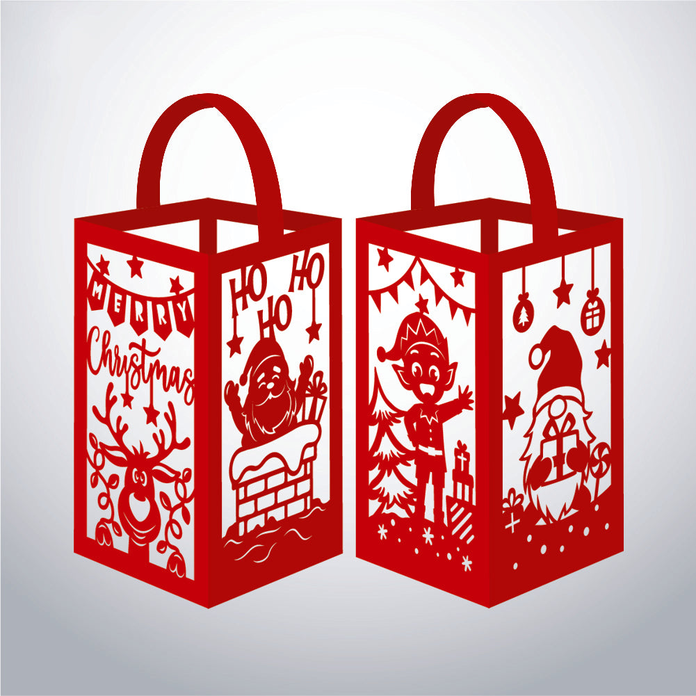 Xmas 2 - 3D Paper Lantern File 1  - Cricut File  - VEKTOR KRAFT