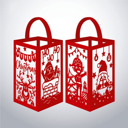 Xmas 2 - 3D Paper Lantern File 1  - Cricut File  - VEKTOR KRAFT