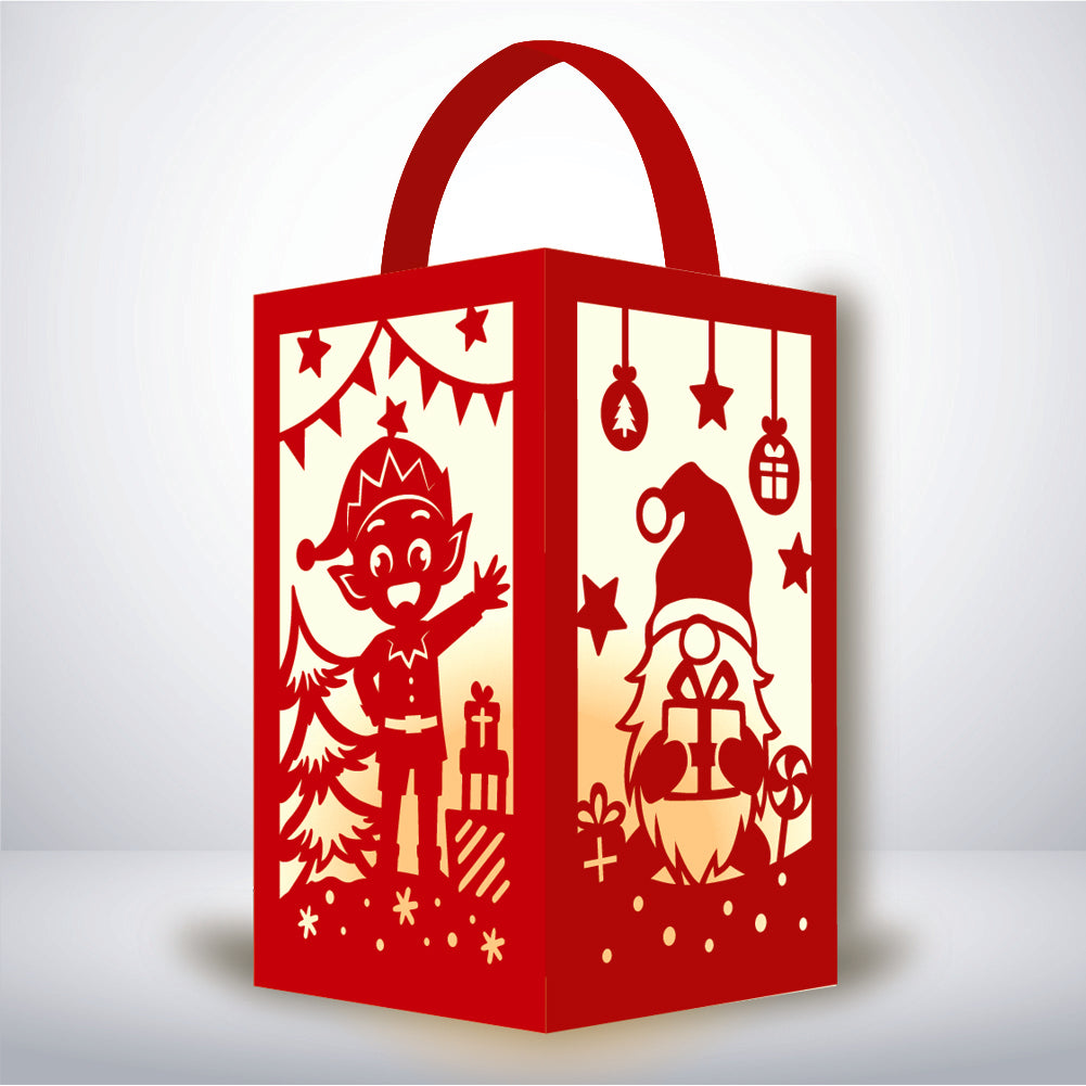Xmas 2 - 3D Paper Lantern File 1  - Cricut File  - VEKTOR KRAFT